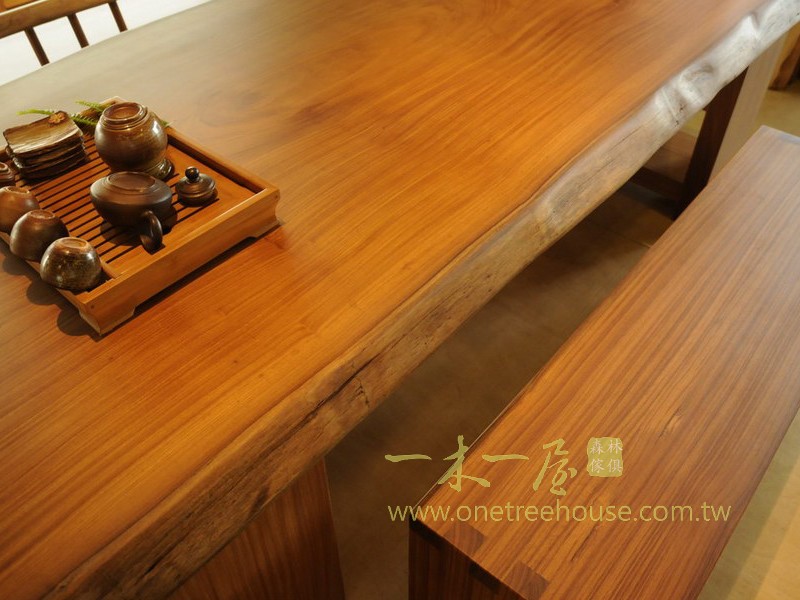 原木實木傢俱-柚木長桌