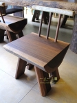 原木實木傢俱-半剖單椅